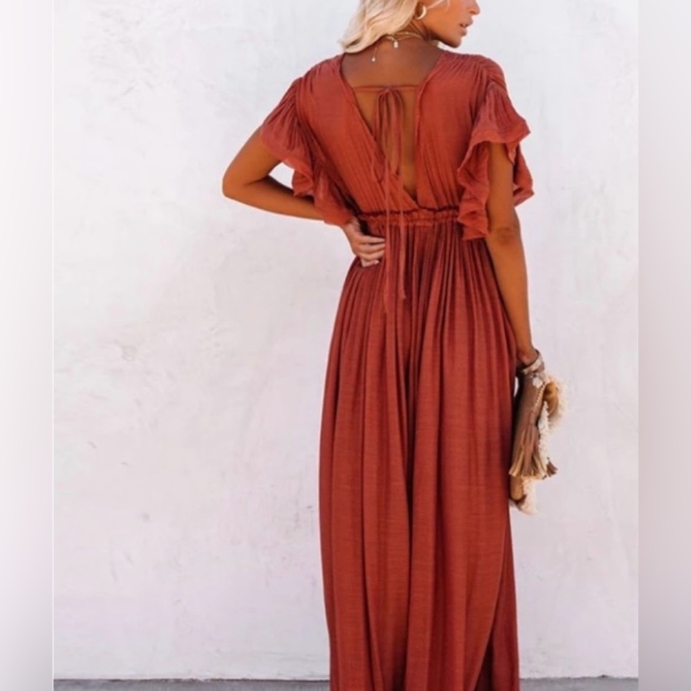 Flawless Terracotta Dress - Picture 2 of 6